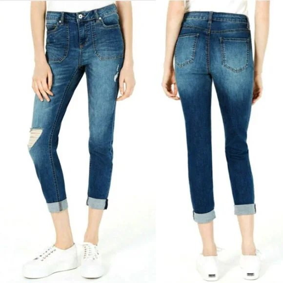 Vanilla Star Juniors Ripped Skinny Jeans - Picture 1 of 8